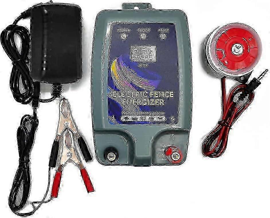 Electric Fence For Livestock Animal Fence Energizer High Power 3 Power Modes With Alarm Function