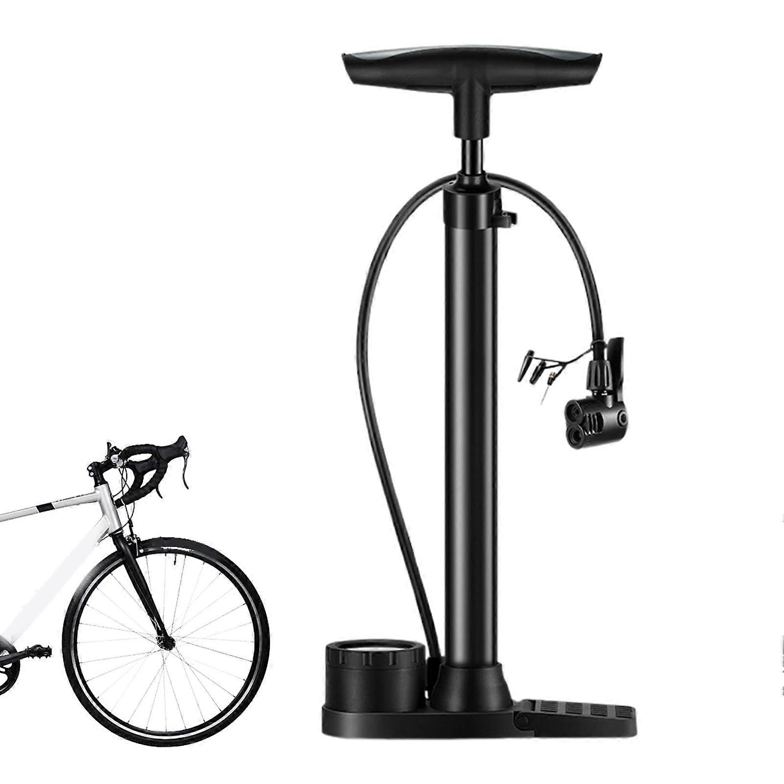 Bicycle Pump Bottom, Bicycle Tyre Filler Portable Pressure Tyre Inflator with Digital Display, Electric Hand Floor Pump for Bicycle and Tyres