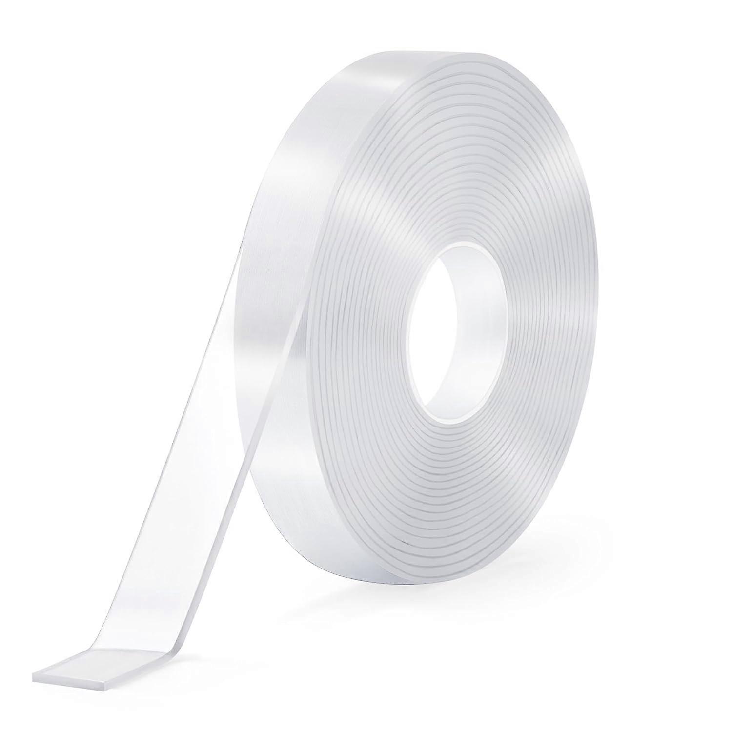 Double Sided Tape Heavy Duty, Strong Sticky Mounting Tape for Walls, Reusable Tape Double Sided, Removable Traceless Transparent Adhesive Ta