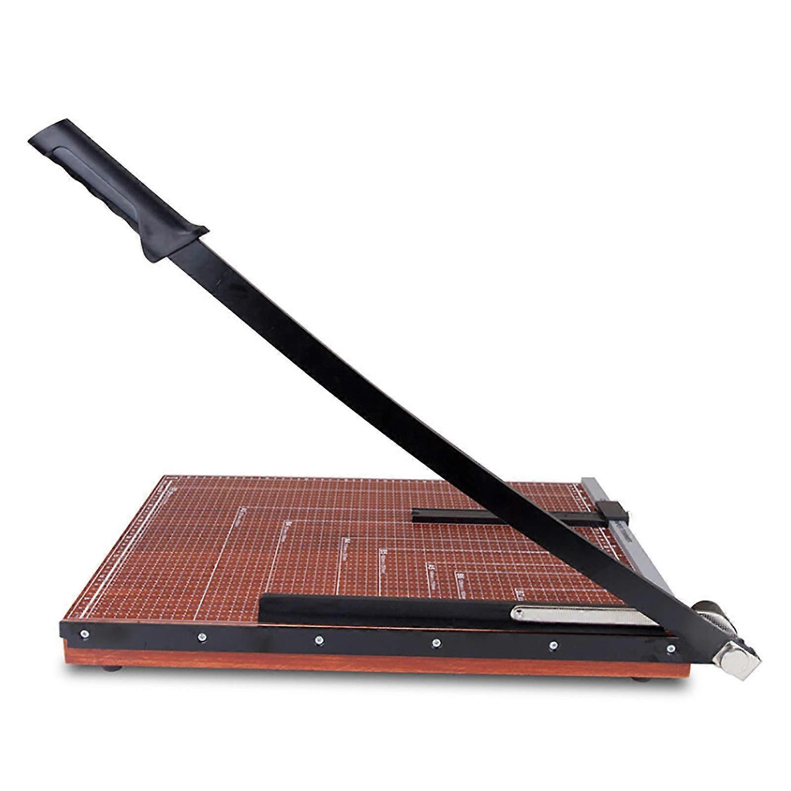 Paper cutter, paper cutter, wood, B3, paper cutter, guillotine, trimmer with metal base, regular paper, photo cutting, sturdy, practical, fast
