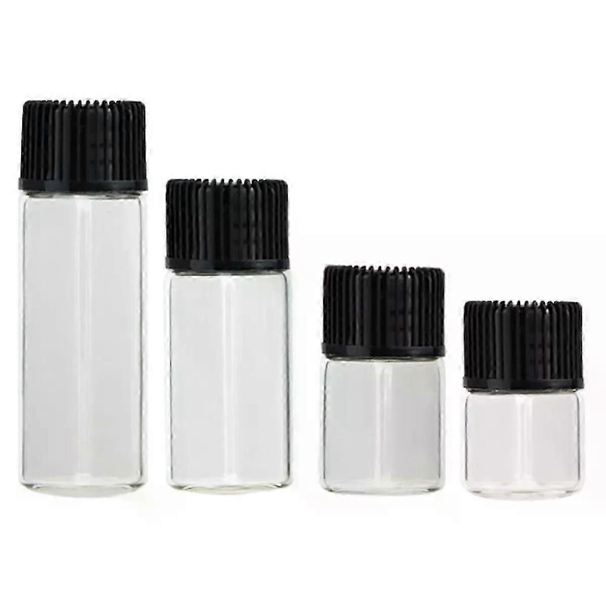 10X Empty Glass Bottles for Sample Use Mini Vials for Perfume or Essential Oils 1ml 2ml 3ml 5ml