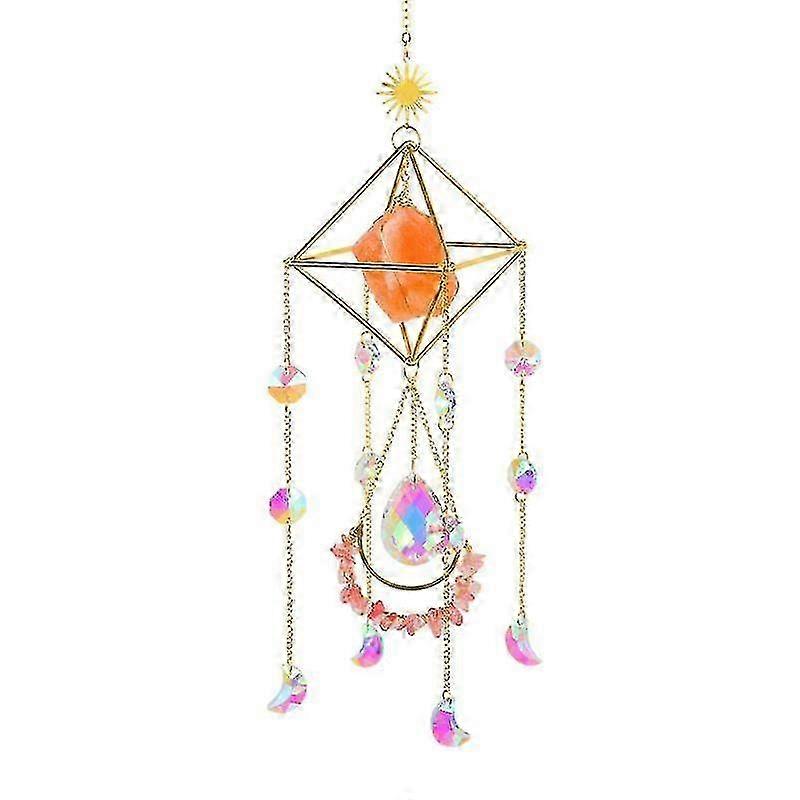 רוחני דקורטיבי דמוי קריסטל לוכד שמש תליון קיר לבית D cor