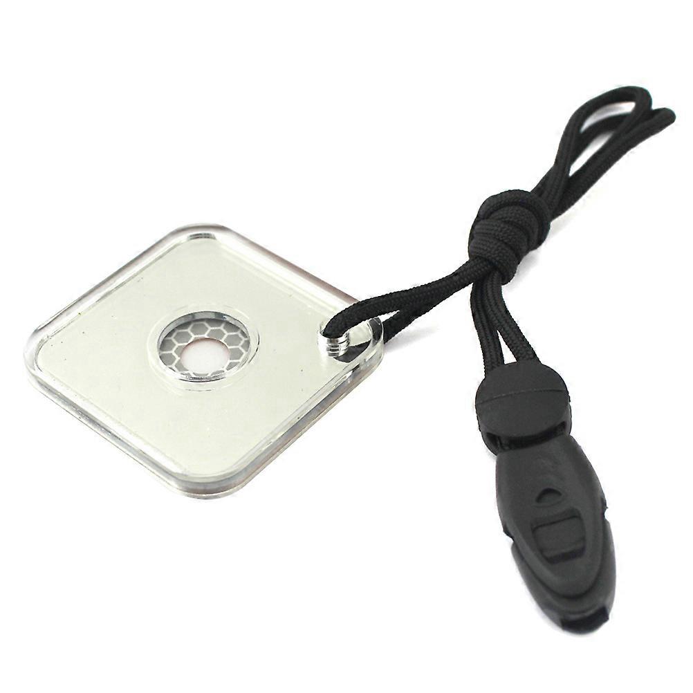Camping Survival Whistle with Compass Acrylic Material for Expedition Exploration and Adventure 5.7 x 5.7 x 0.7cm 1Pcs