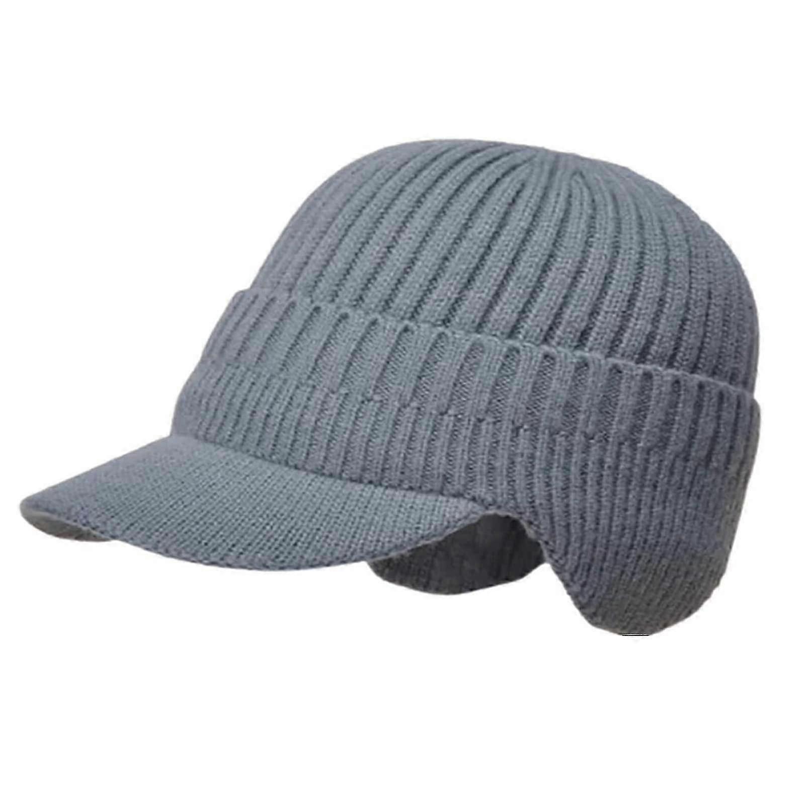 Fleece vintermössa för män med öronlappar