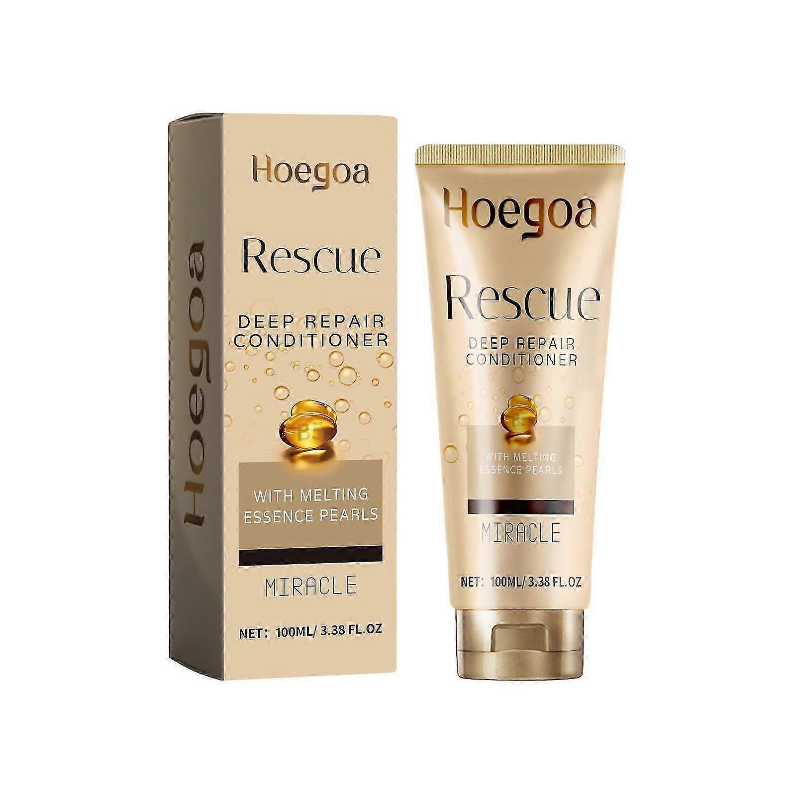 Hoegoa Deep Conditioner Améliore les cheveux secs et crépus Soin hydratant Soft Hair Conditioner