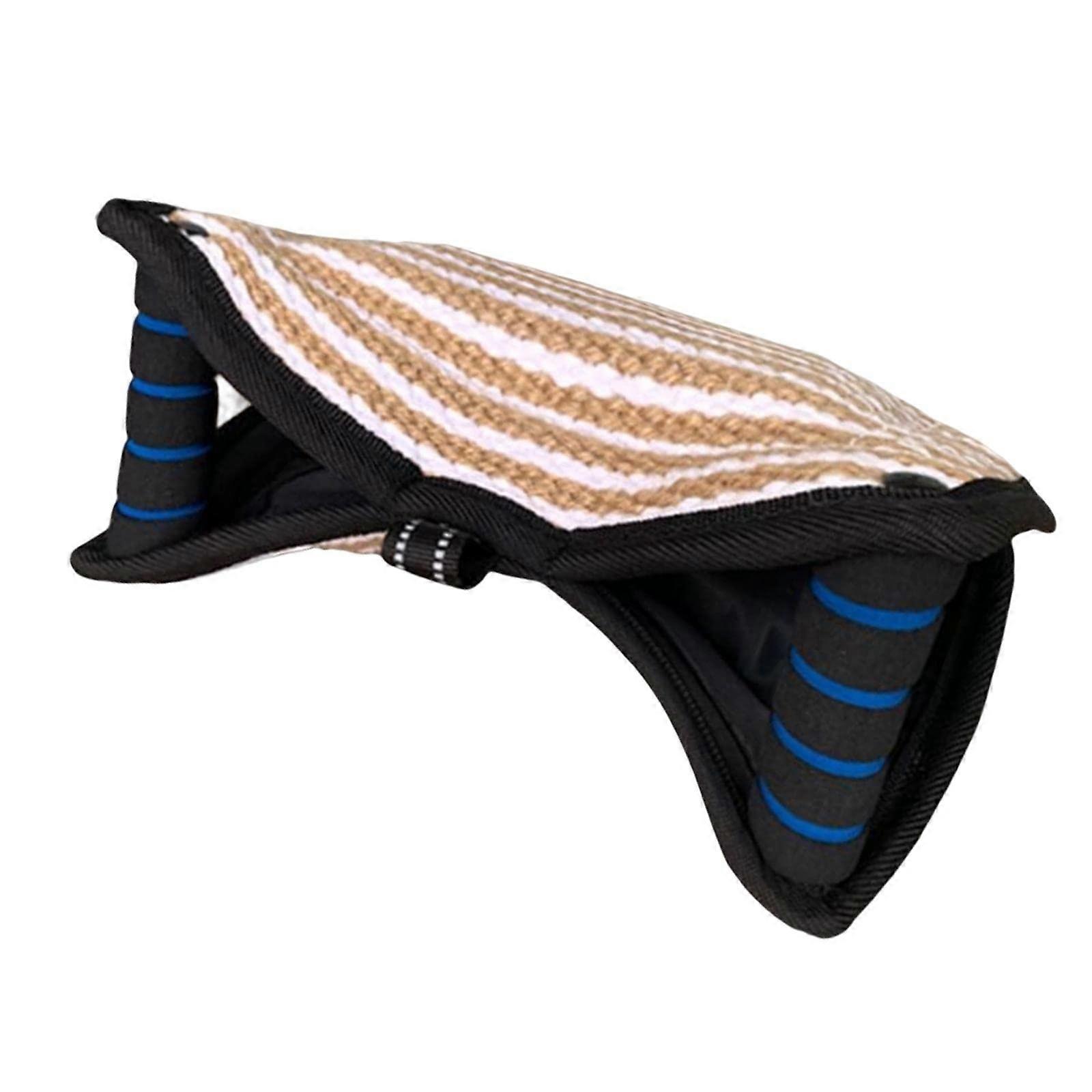 Professional Dog Bite Cushion Wedge Chew Toys with 2 Handles for Black