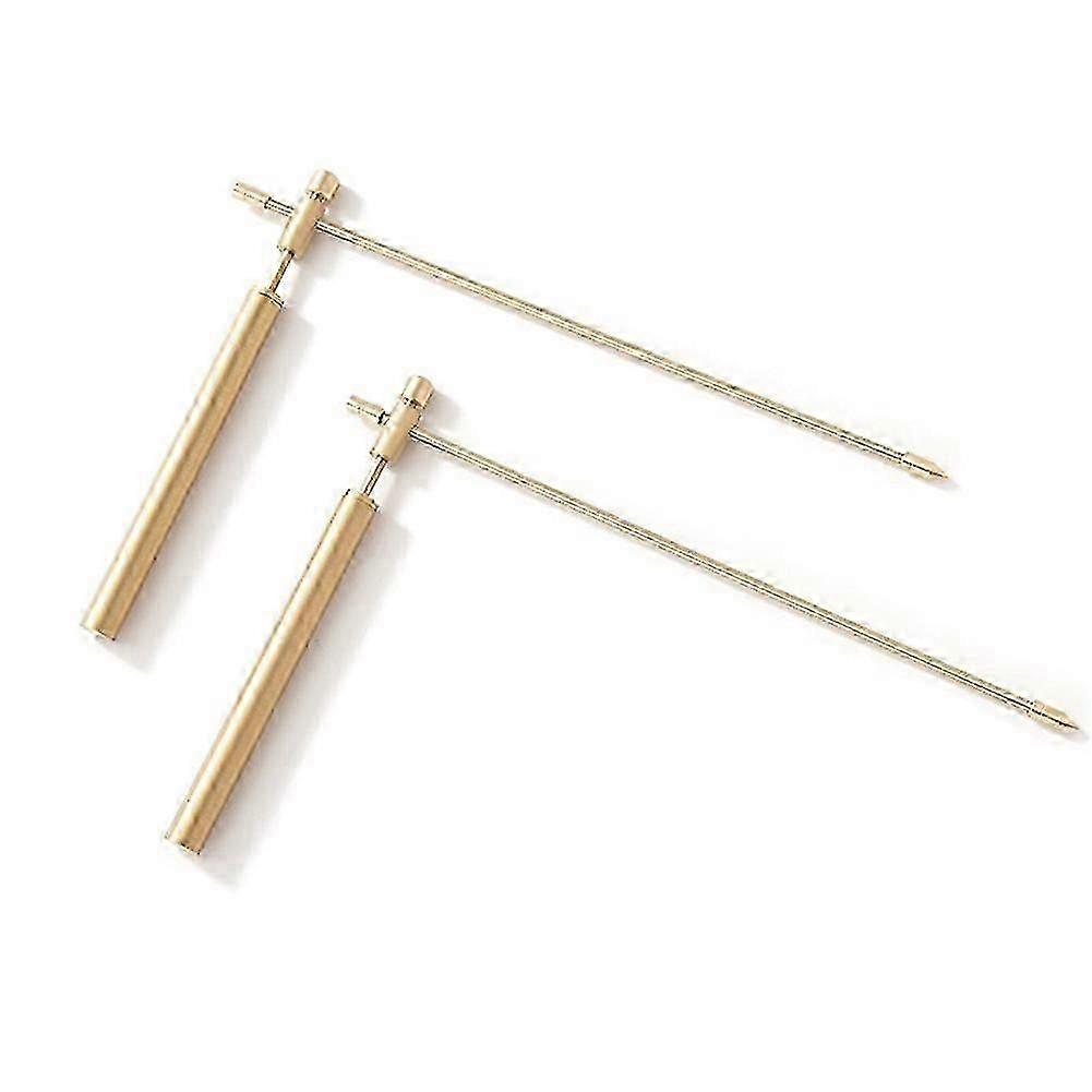 1pair Copper Dragon Seeking Dowsing Rod Outdoor Energy Water Witching Adjustable Detector Professional Detachable Tool jn