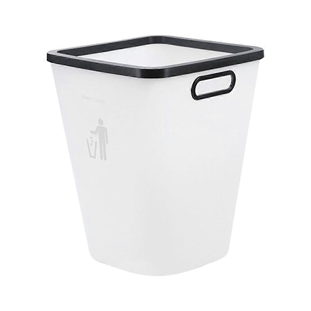 Garbage Pails For Kitchen Plastic Trash Can Household Waste Collection Rectangular Shape 30X23.8X18CM 1Set