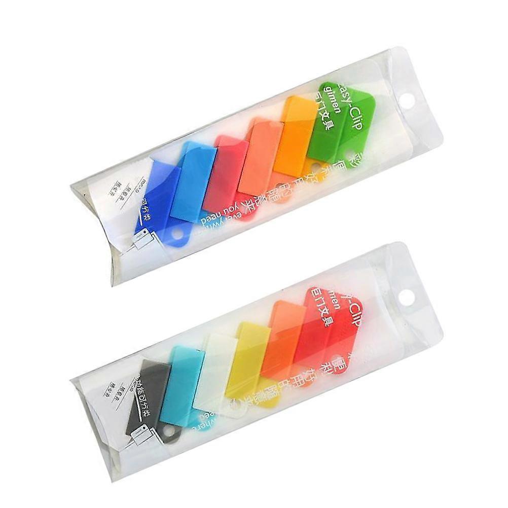 Bag Sealing Clips Multi Function Plastic Clamps Home Use Office Organization File Sorting 12Pcs