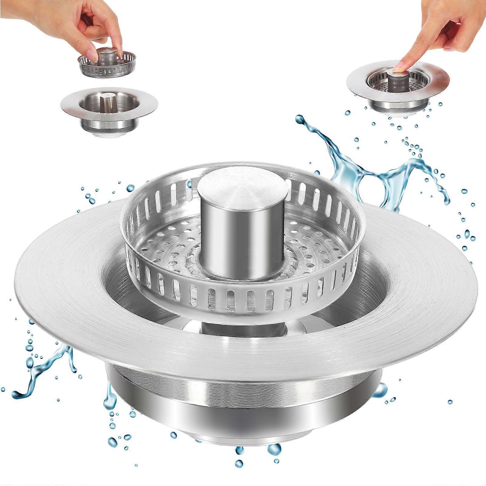 Sink Strainer Stopper with Drain Filter – Easy Installation, Versatile Use for Kitchen and Bathroom Sinks, Simple Maintenance