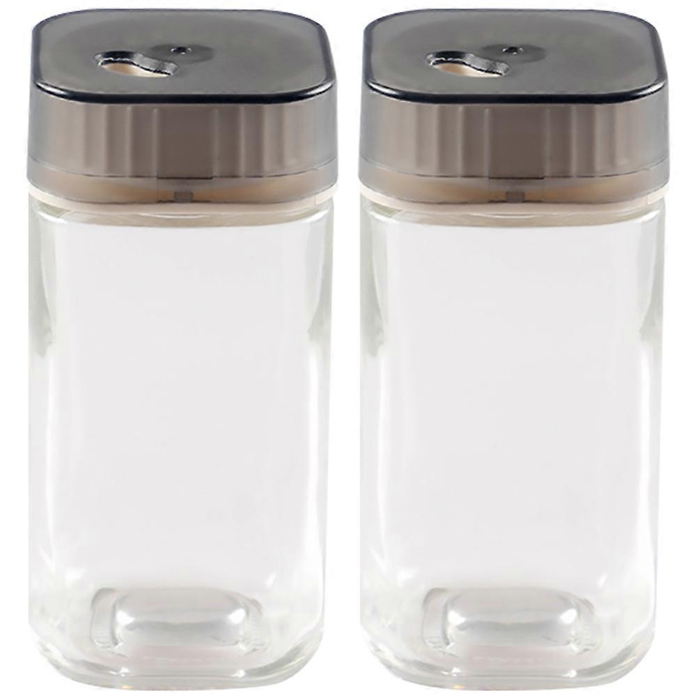 Seasoning Container Kitchen Seasoning Jars Stainless Steel Material Small Size 2Pcs