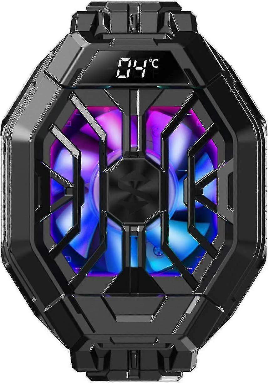 Black Shark 2 Pro Phone Cooler with Temperature Display - Cooler Compatible with 2.63-3.46 Inch iOS & Android Devices