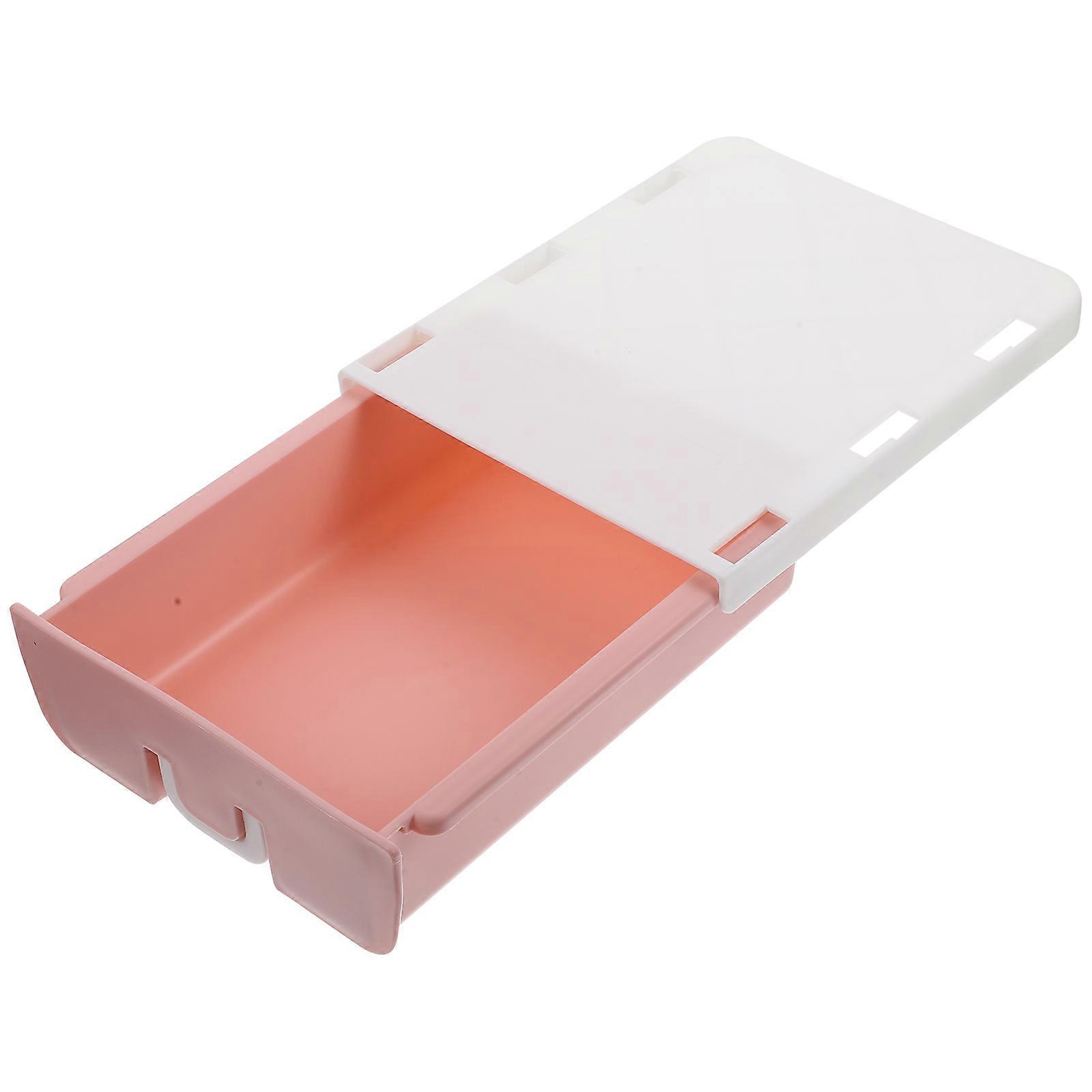 Desk Organisation Multi-Layer Drawer Office Table Drawer Under Desk Organization Plastic Simple Design 9X7.1X2.4In Stationery Storage 1Set