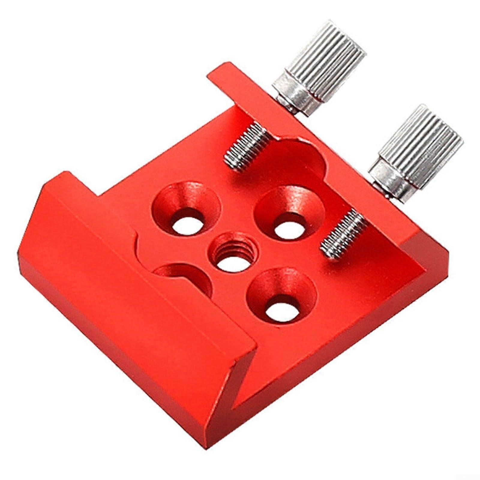 Astronomical Telescope Dovetail Base Aluminum Alloy Telescopic Dovetail Mounting Plate with Large Thumb Screw for Stability (Red)
