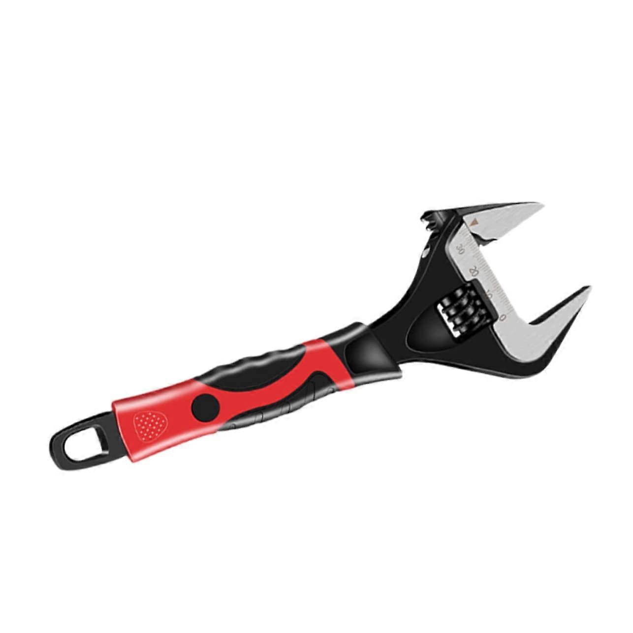 Short Handle Monkey Wrench For Bathroom Pipe Repair - Large Opening Size, Sanitary Installations Tool, Universal Fit