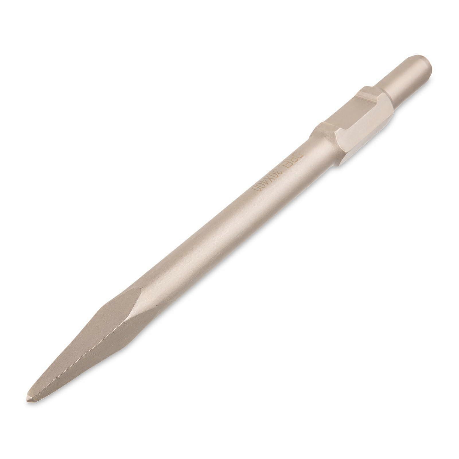 Pointed Chisel 400 mm SDS HEX 30 mm for Demolition Hammer Heavy Duty Steel Professional Tool
