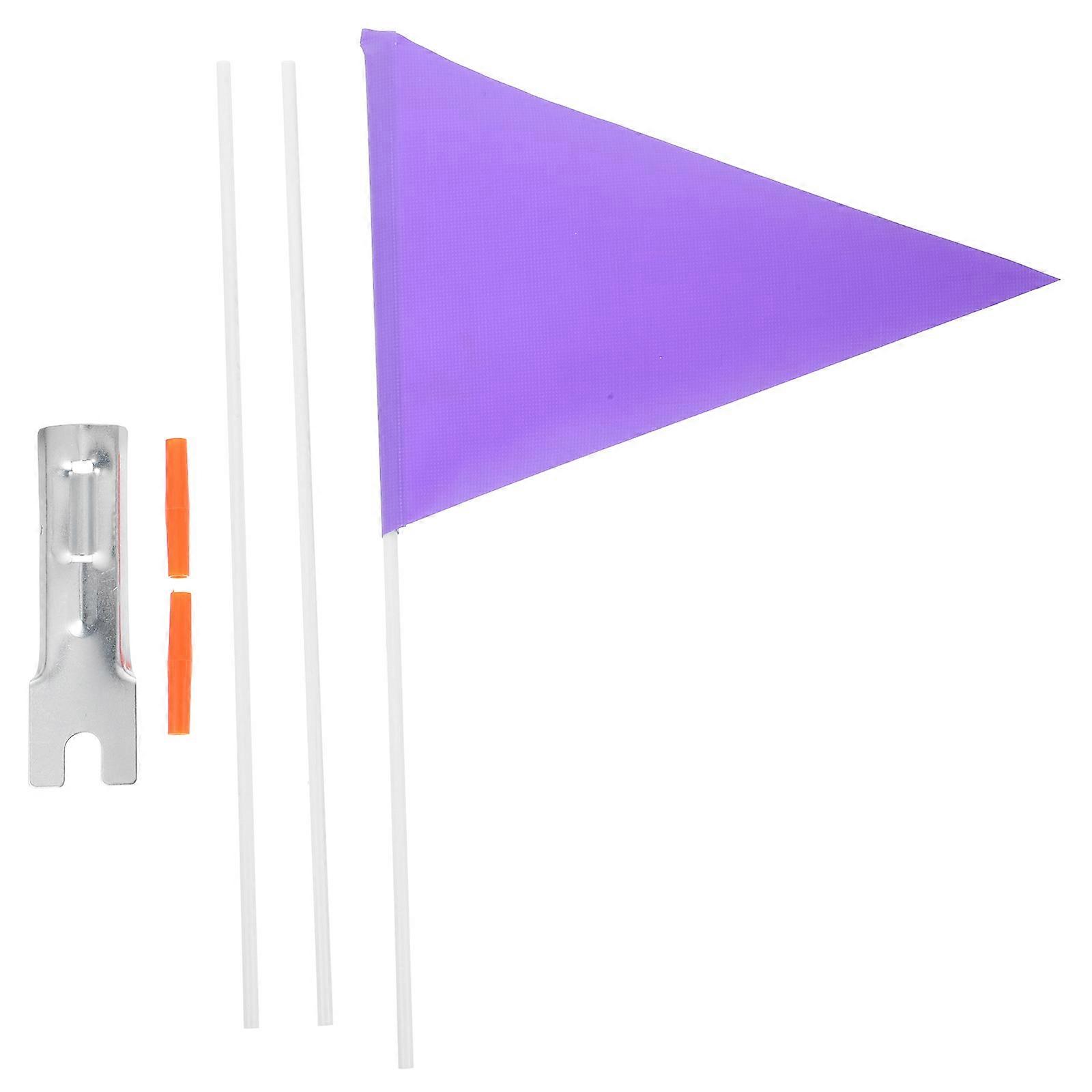 1 Set of Bike Flags for Advertising Cycling Safety Triangle Tail Flags