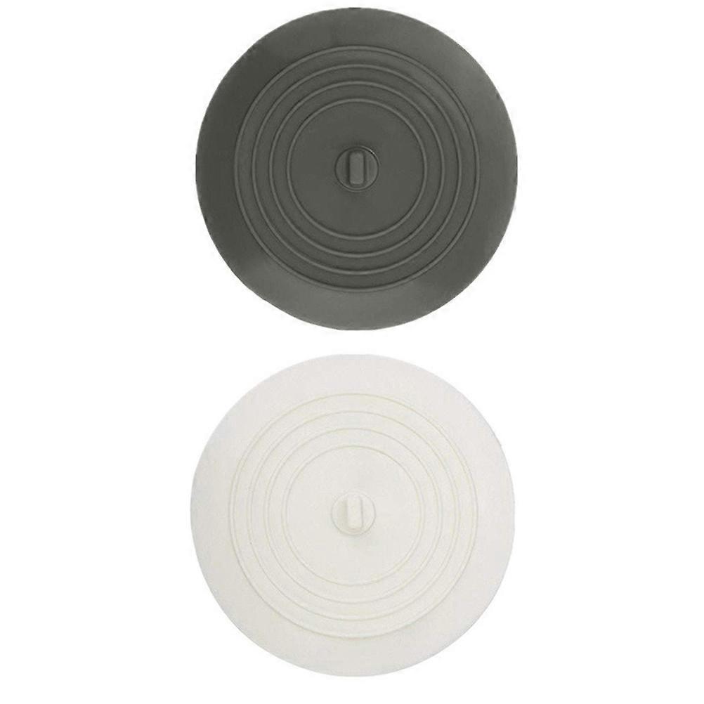 Silicone Sink Stopper for Kitchen Use Easy to Clean and Sealed Perfectly 2 Pieces Assorted Color