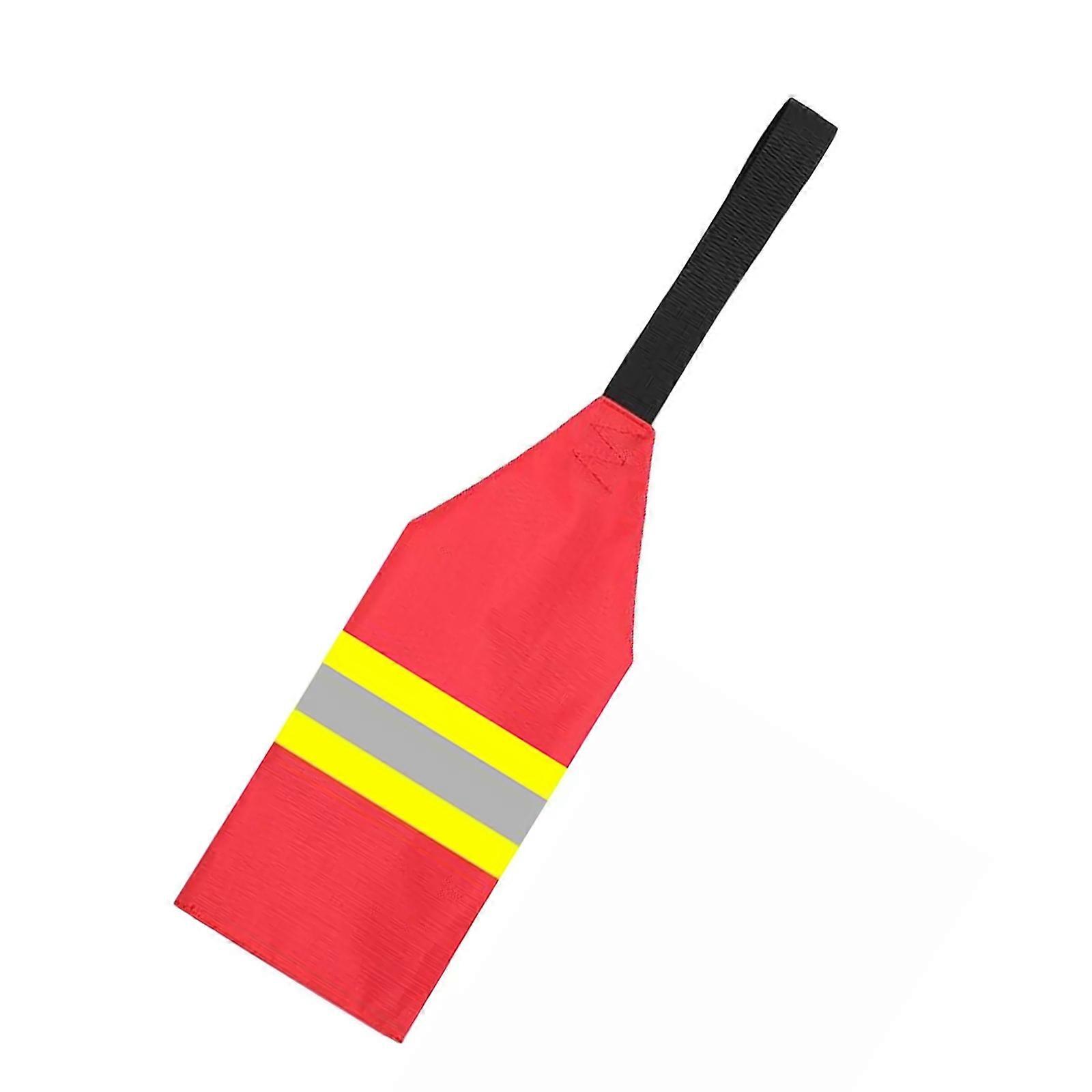 Kayak Safety Redness Flags Canoes Warning Flags Kayak Safety Travel Flags With Webbing & Reflective Strips Easy to Use Multicolor