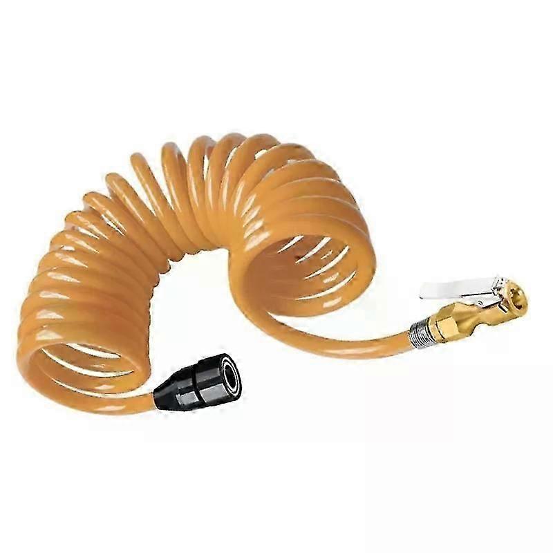 Air Inflator Connector Replacement Tire Inflation Hose Pump Extension Tube Tire Air Compressor Hose Recoil Inflator Hose