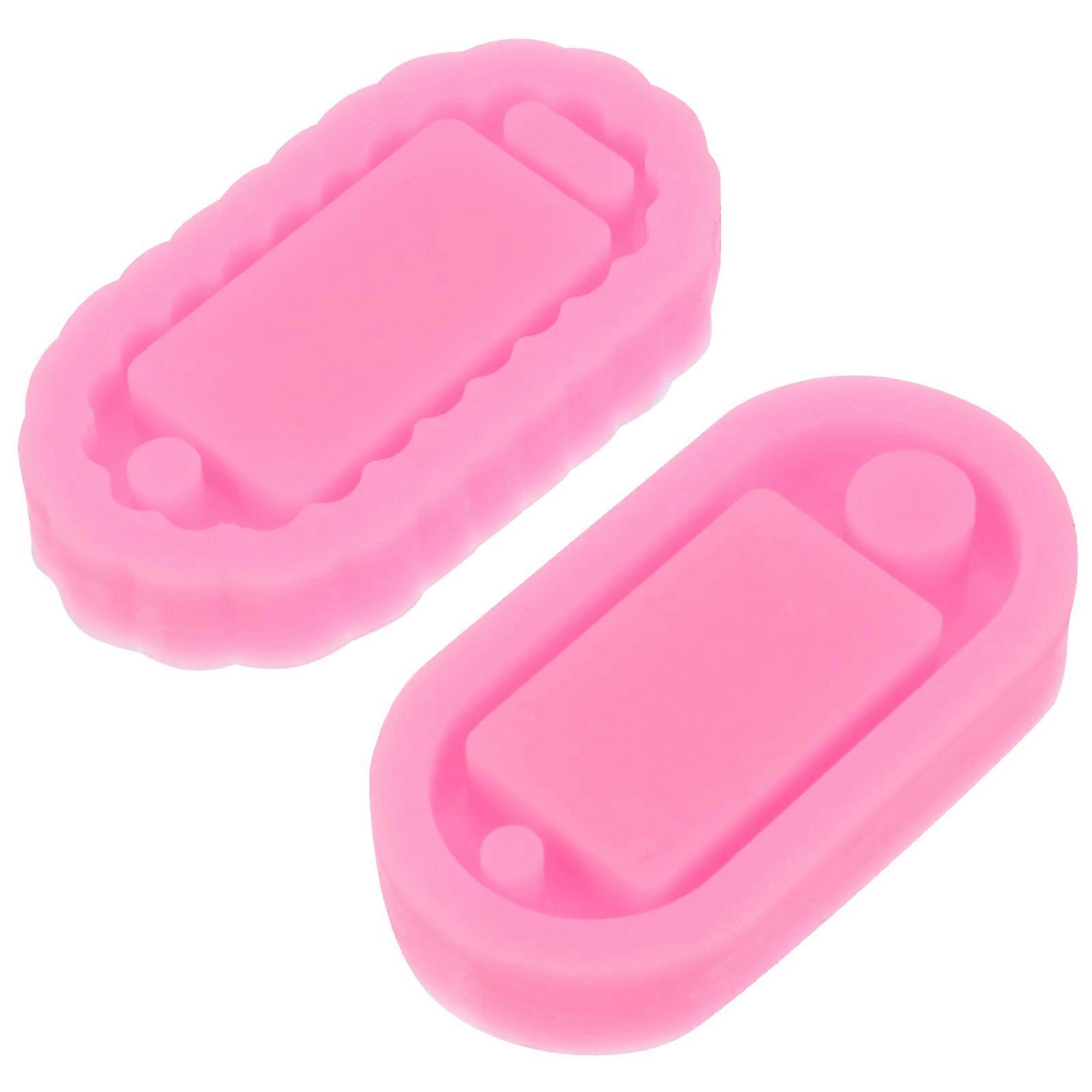 Silicone Keychain Pendent Molds 2Pcs Ideal For DIY Enthusiasts Making Custom Designs For Backpacks Home Decor And Craft Projects