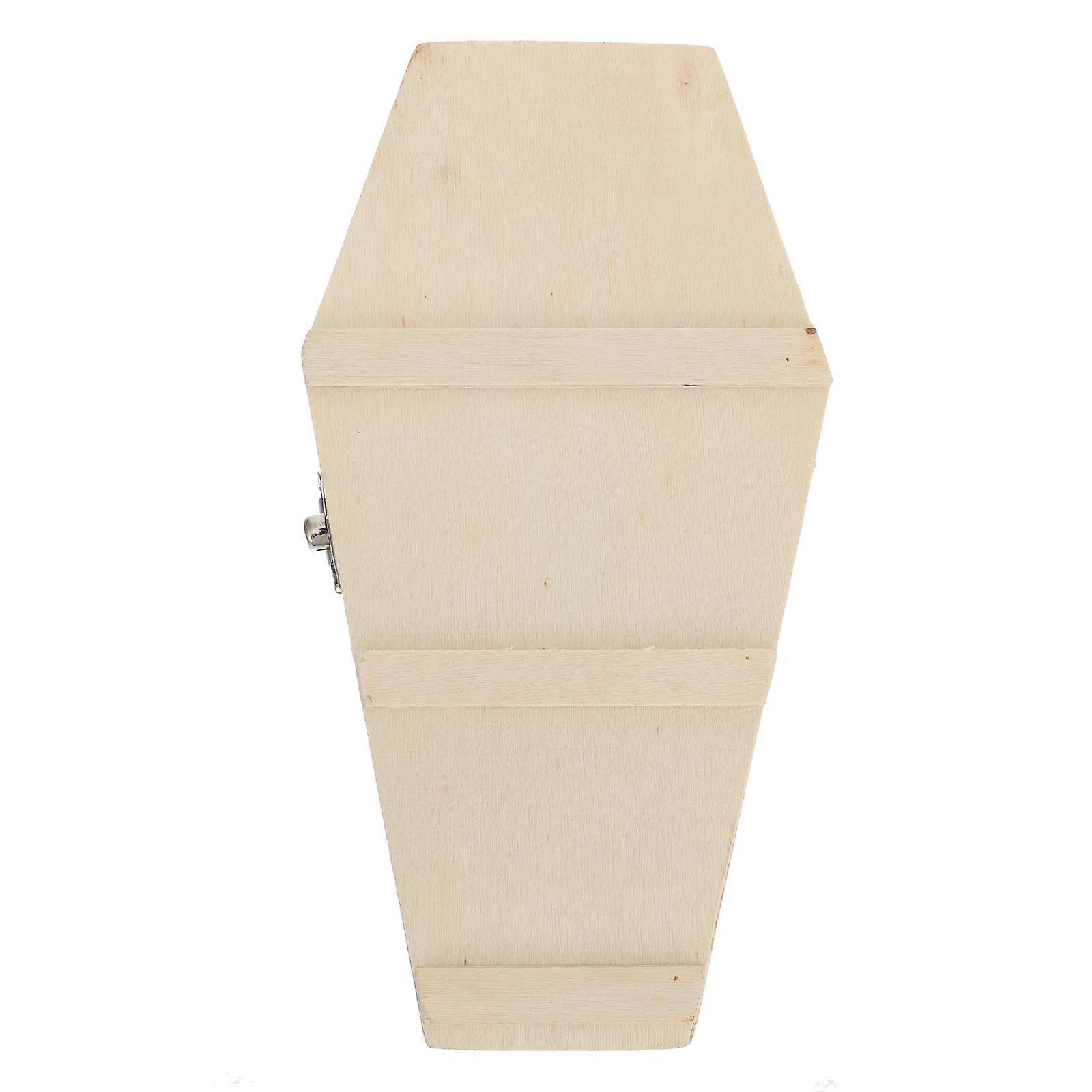 It looks like you're referencing a product listing for a **Halloween themed coffin box** that's often used for DIY decoration, small pet burials,
