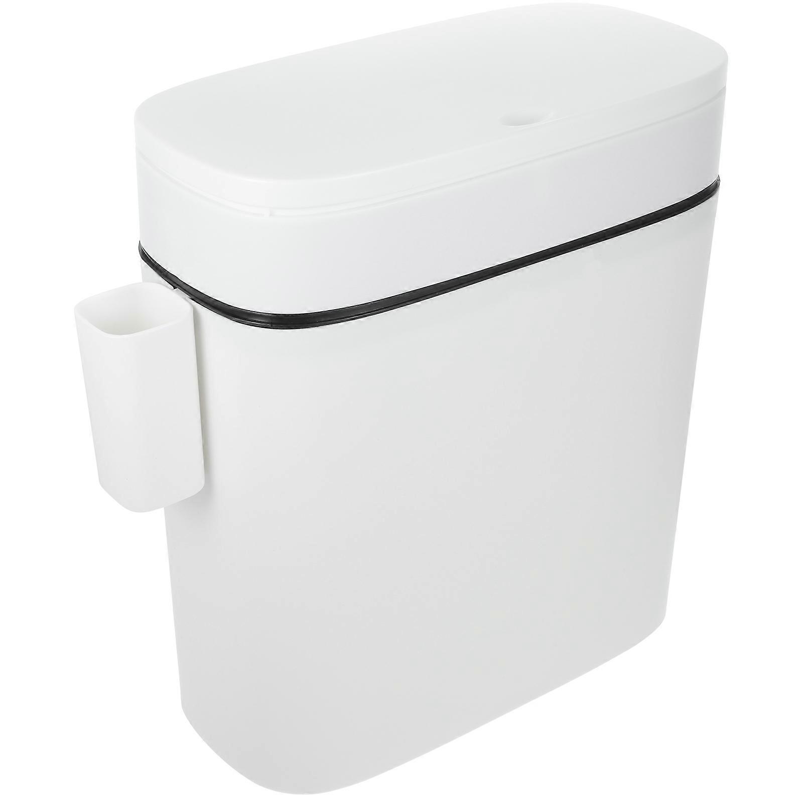 Odor Prevention Trash Can Household Garbage Bucket Living Room PP Material Simple Design 1Pack