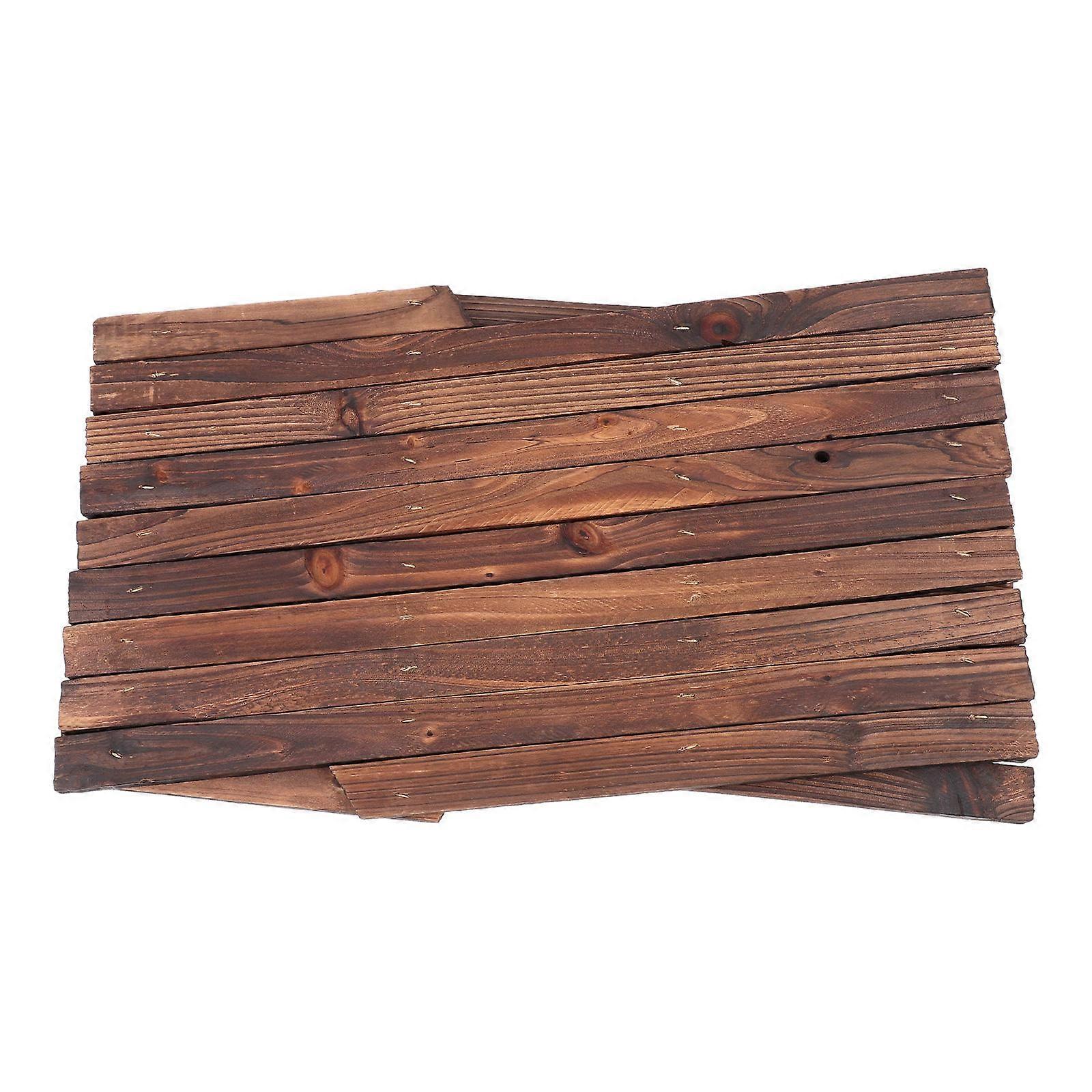 سياج بلاستيكي بني قابل للتوسيع لتزيين ساحة الحديقة يخلق جوا رعويا