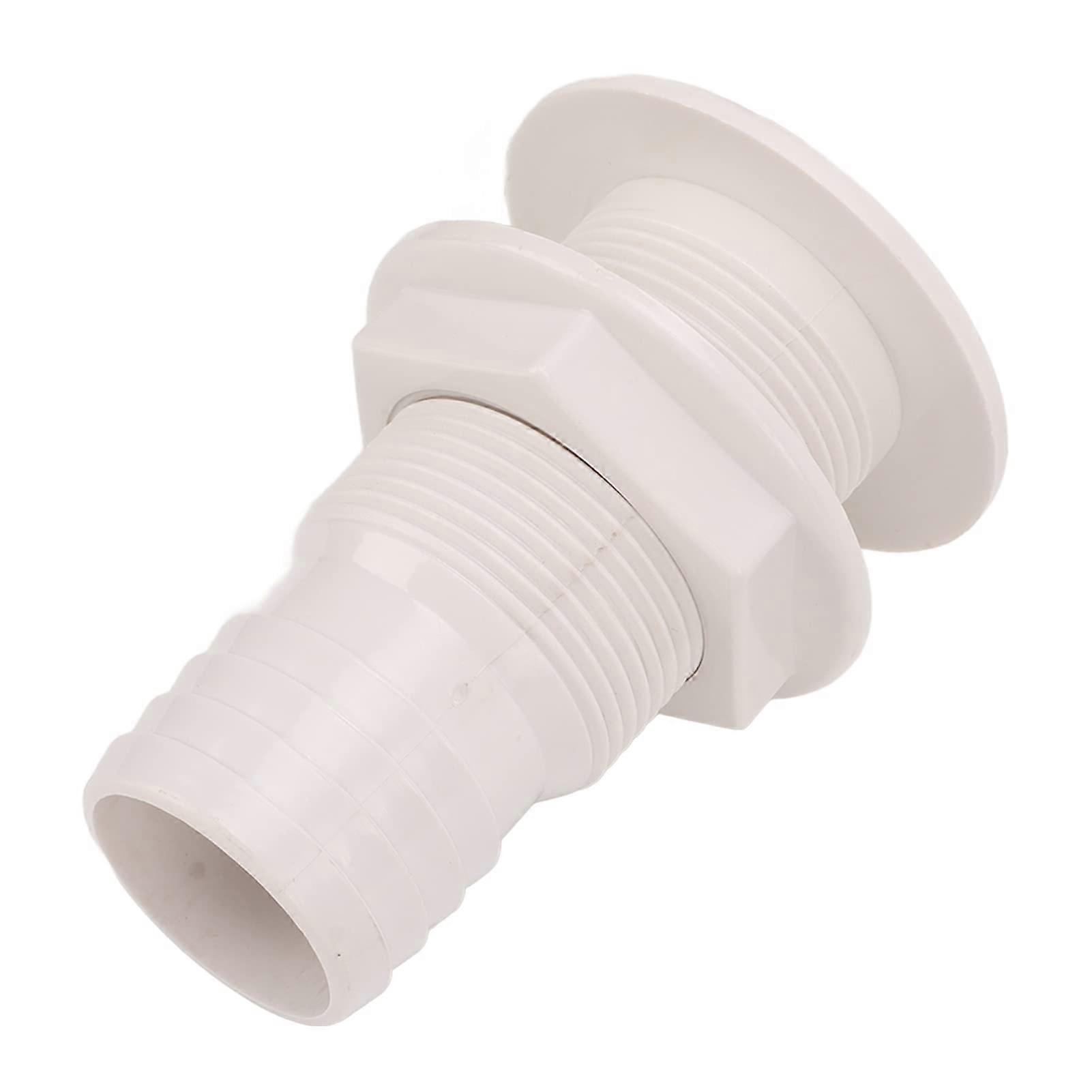 Thru Hull Fitting Polypropyl Thru Hull Connector Through Hull Fitting Thru Hull Drain Thru Hull Scupper Boat Drain for Boats and Yachts Cara S RVs