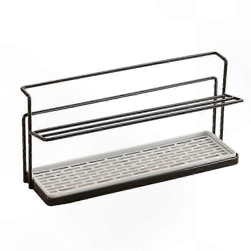 Black Cup and Bottle Drying Storage Rack for Kitchen Use