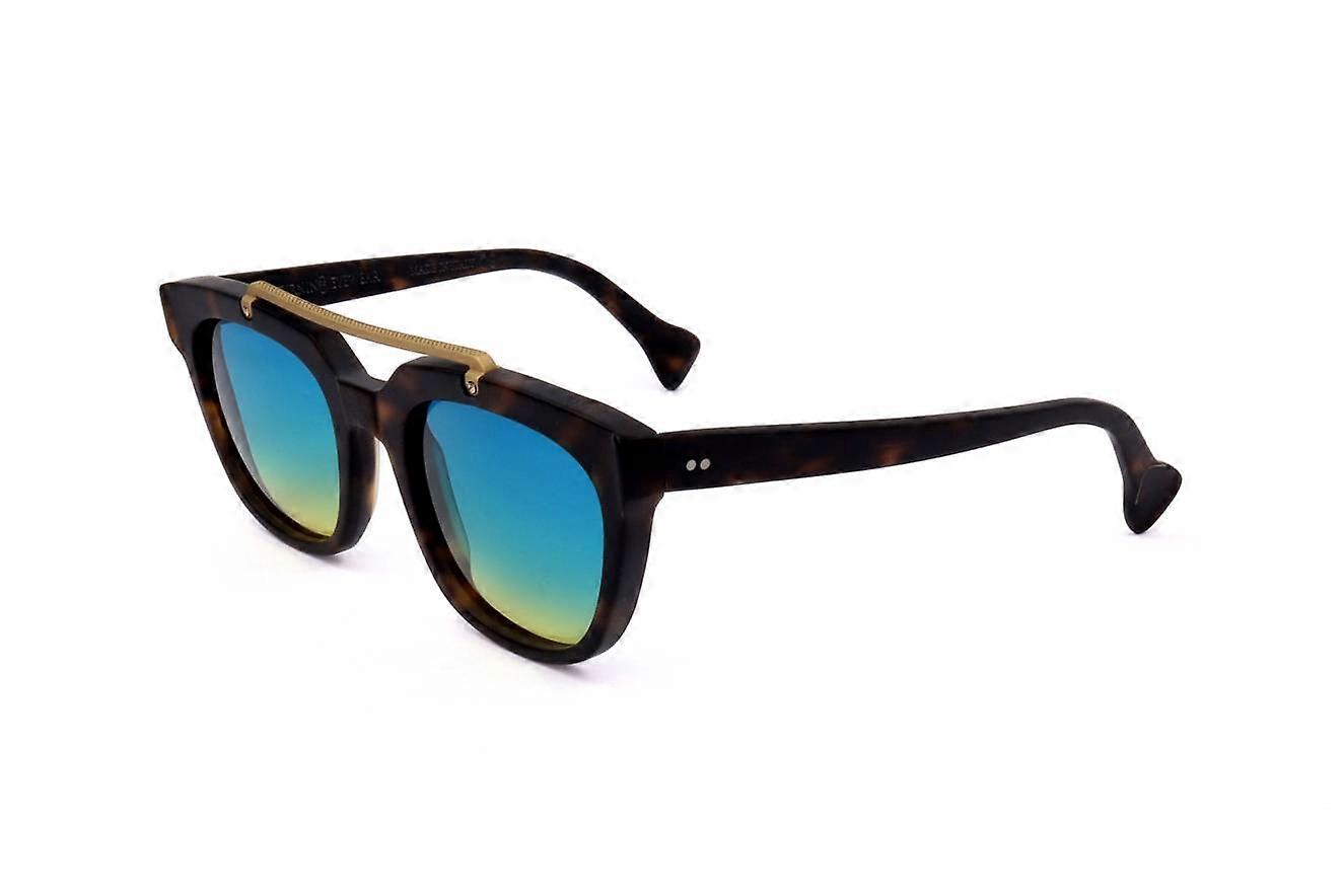 Sunglasses Saturnino Eyewear JUPITER 3 S1 DARK AVANA MATTE GOLD MATTE BRIDGE 51/22/140 UNISEX