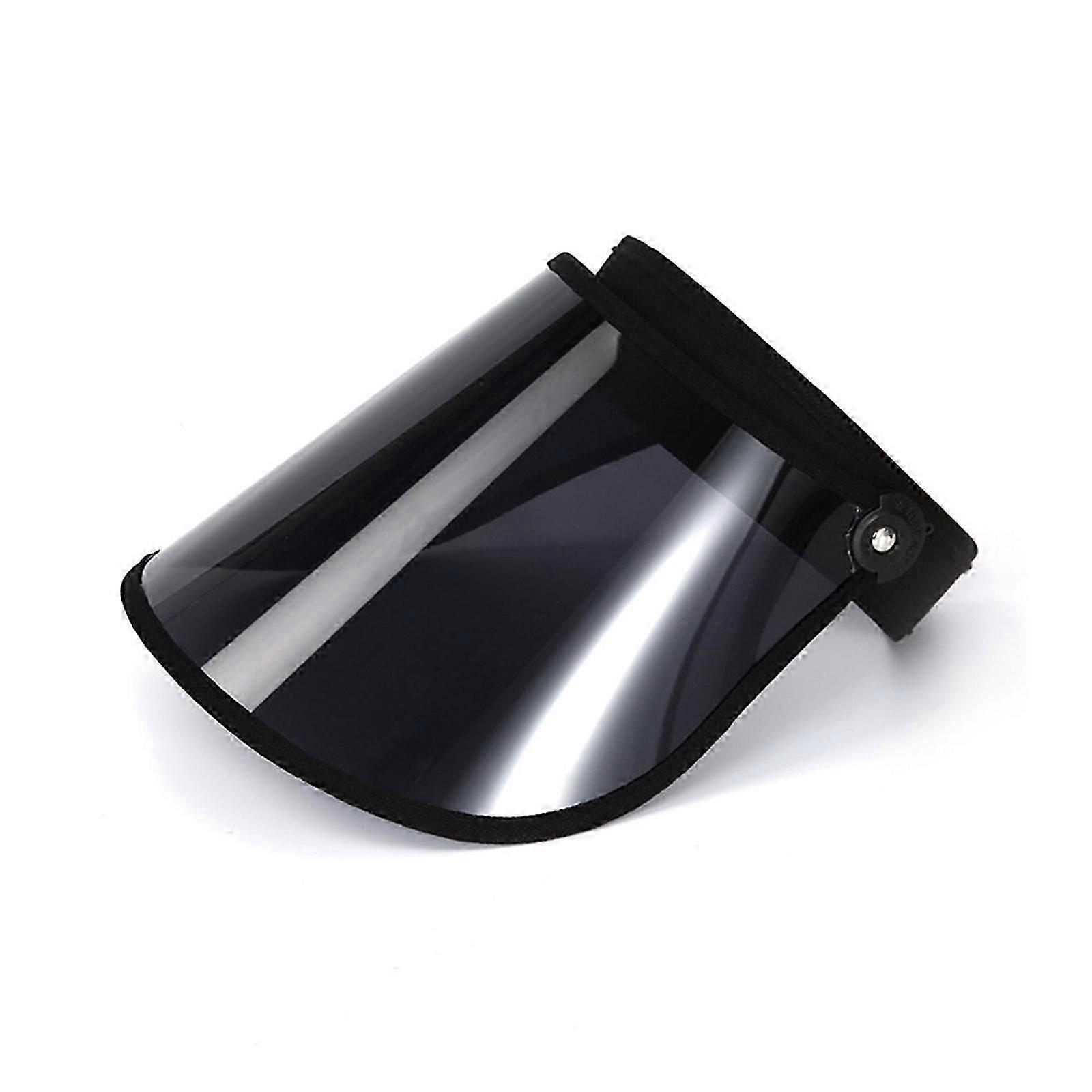 ブラック透明ワイドつバ空トップハットサマーサンハットシーサイドバイザーハット大人のティーンのための肌に優しいアウトドアハットブラック