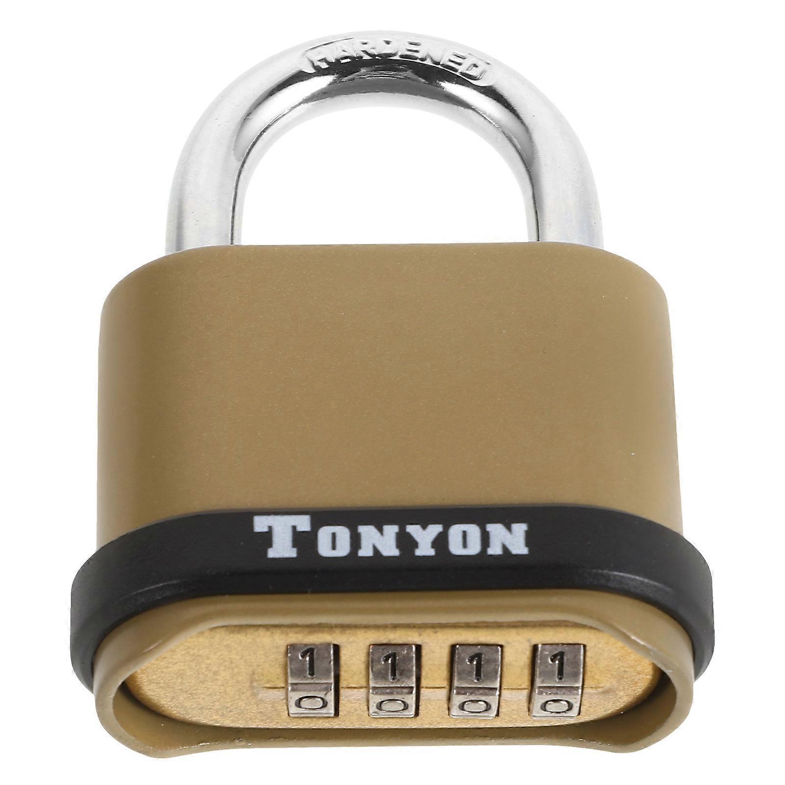 Combination Padlock Heavy Duty Weatherproof Resettable for Home Use with Zinc Alloy Construction