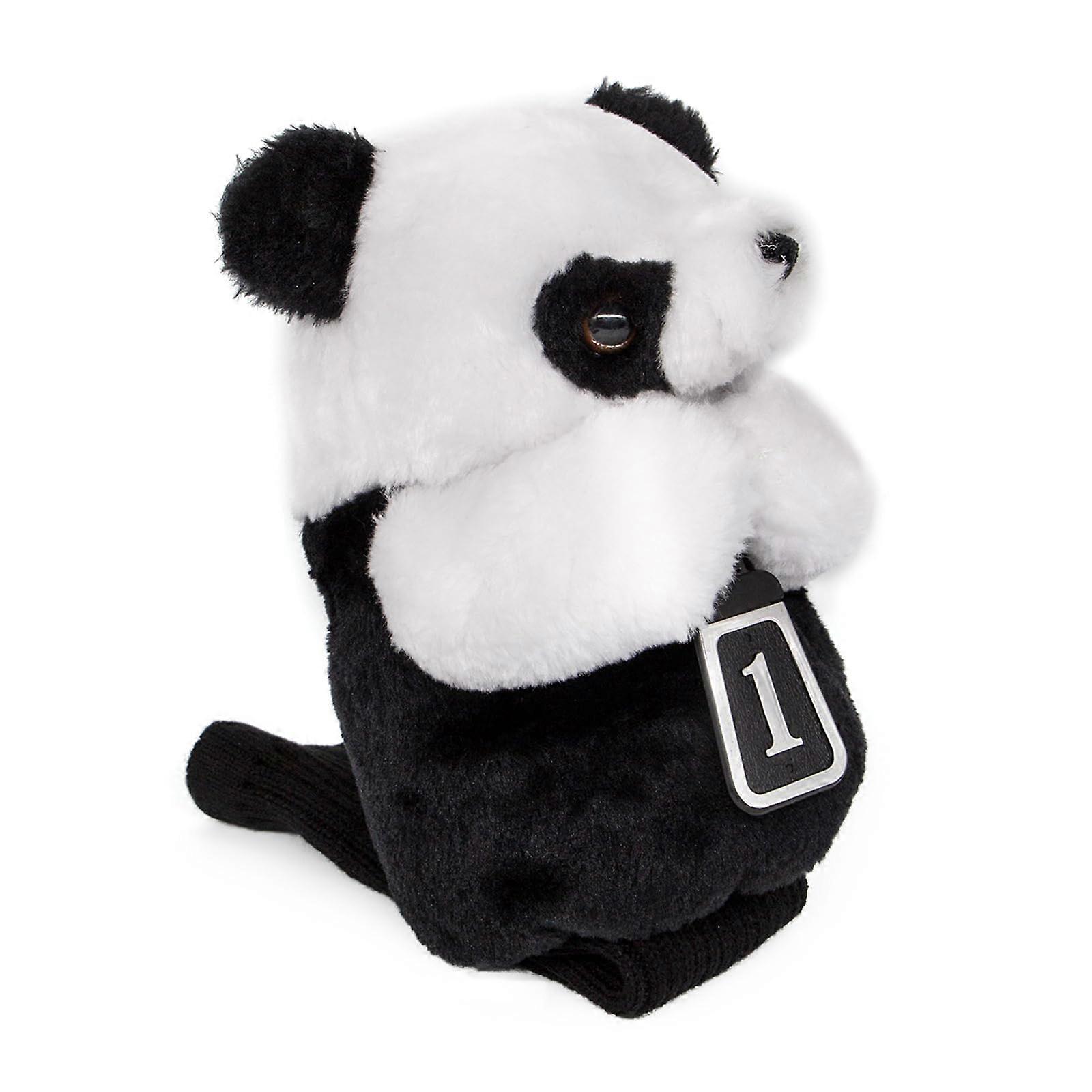 Pandathemed plush balaclava hoods, fun gifts, animalshaped balaclava hoods.