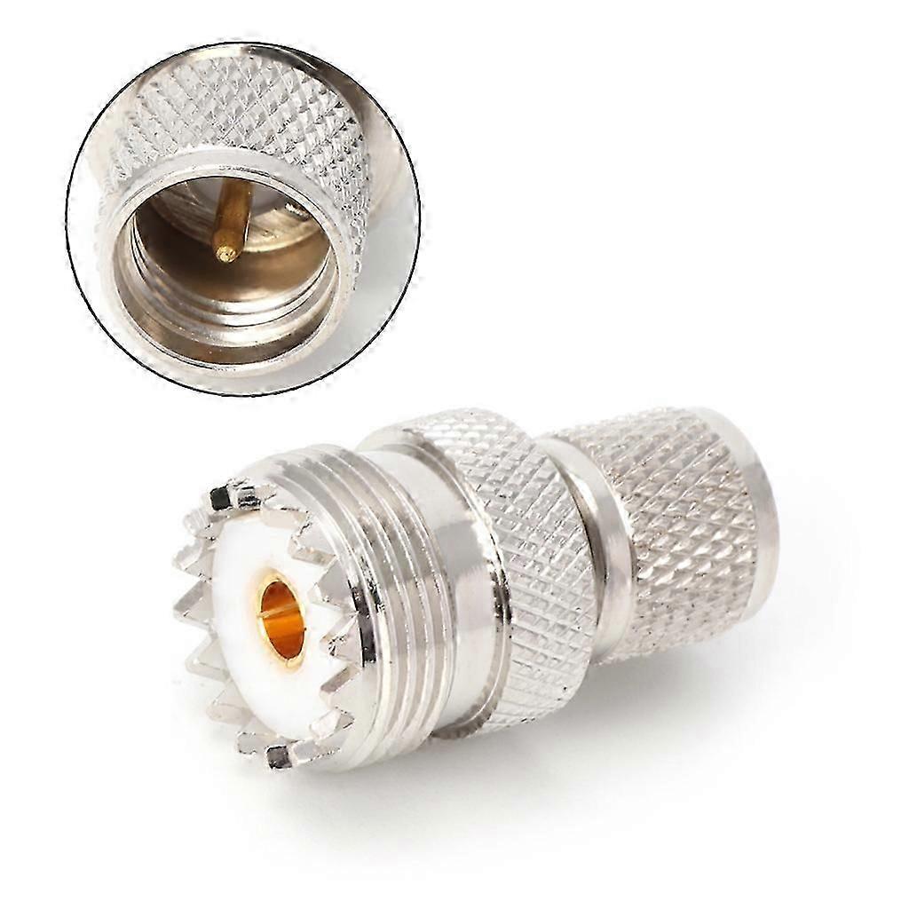 Mini-UHF-Stecker auf UHF-Buchse Gerader HF-Stecker-Koaxial-Konverter