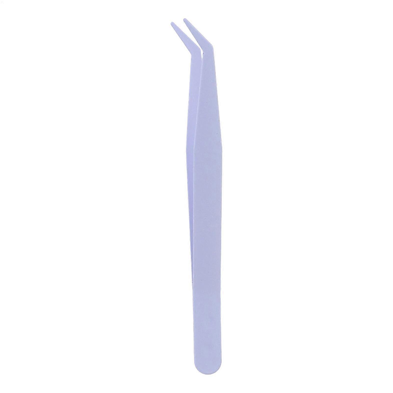 Eyelash Extension Tweezers, Curved Volume, Easy to Apply and Remove, Purple