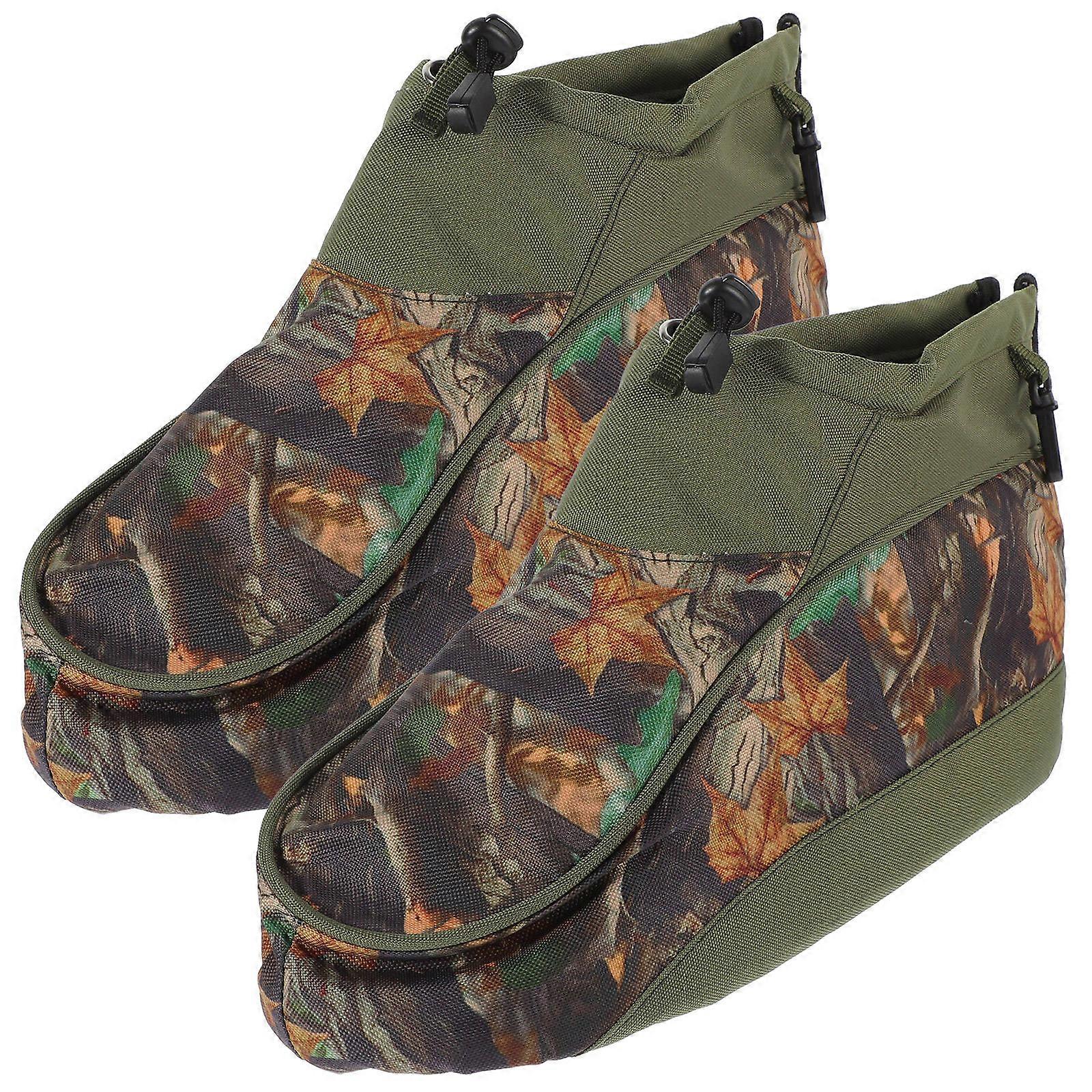 Insulated Boot Covers For Outdoor Tactical Activities Dark Green 2Pack Providing Waterproof Protection And Insulation