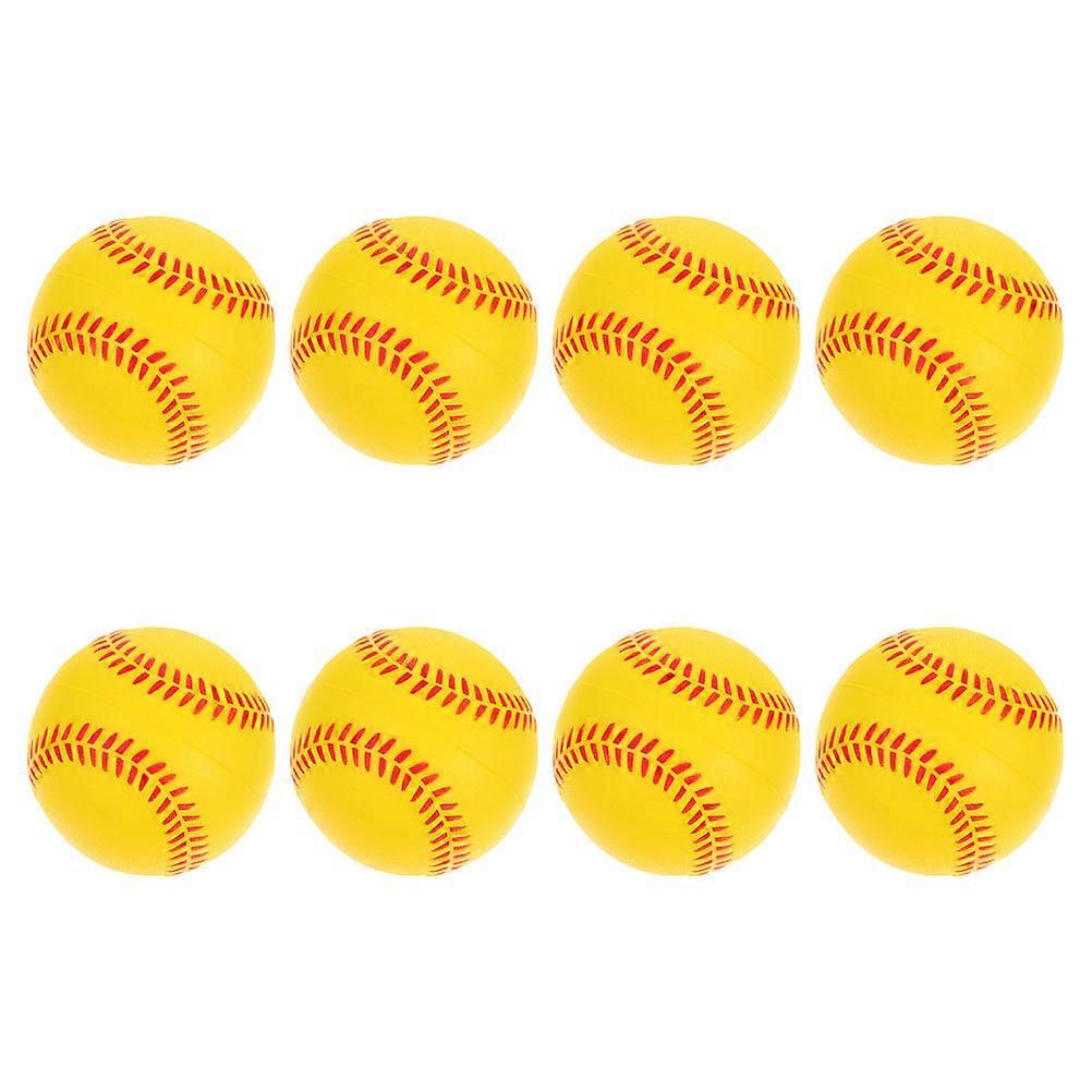 Soft Training Baseballs 8pcs PU Sponge Practice Balls for Outdoor Hitting, Safe & Durable for Beginners and Family Sports Activities