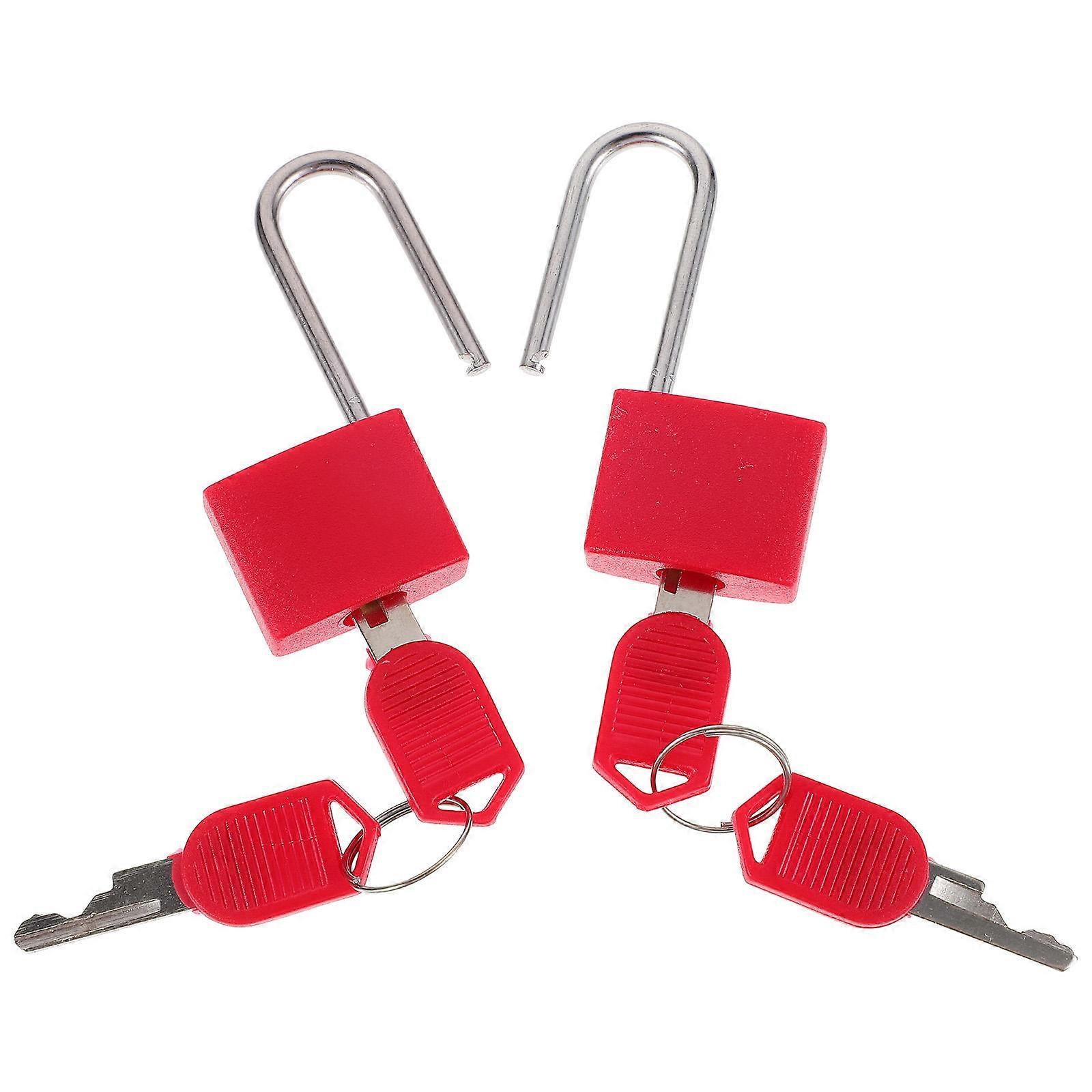 Mini Padlocks With Keys Ideal For Backpacks 4.5x2.2x1CM Wear Resistance 2 Sets