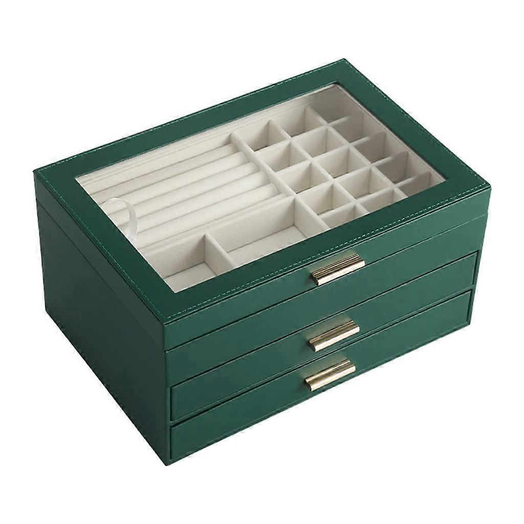 Jewelry Box With Multi-Layer Drawer, Jewelry Case, Jewelry Storage Box, Multi-Compartment Design