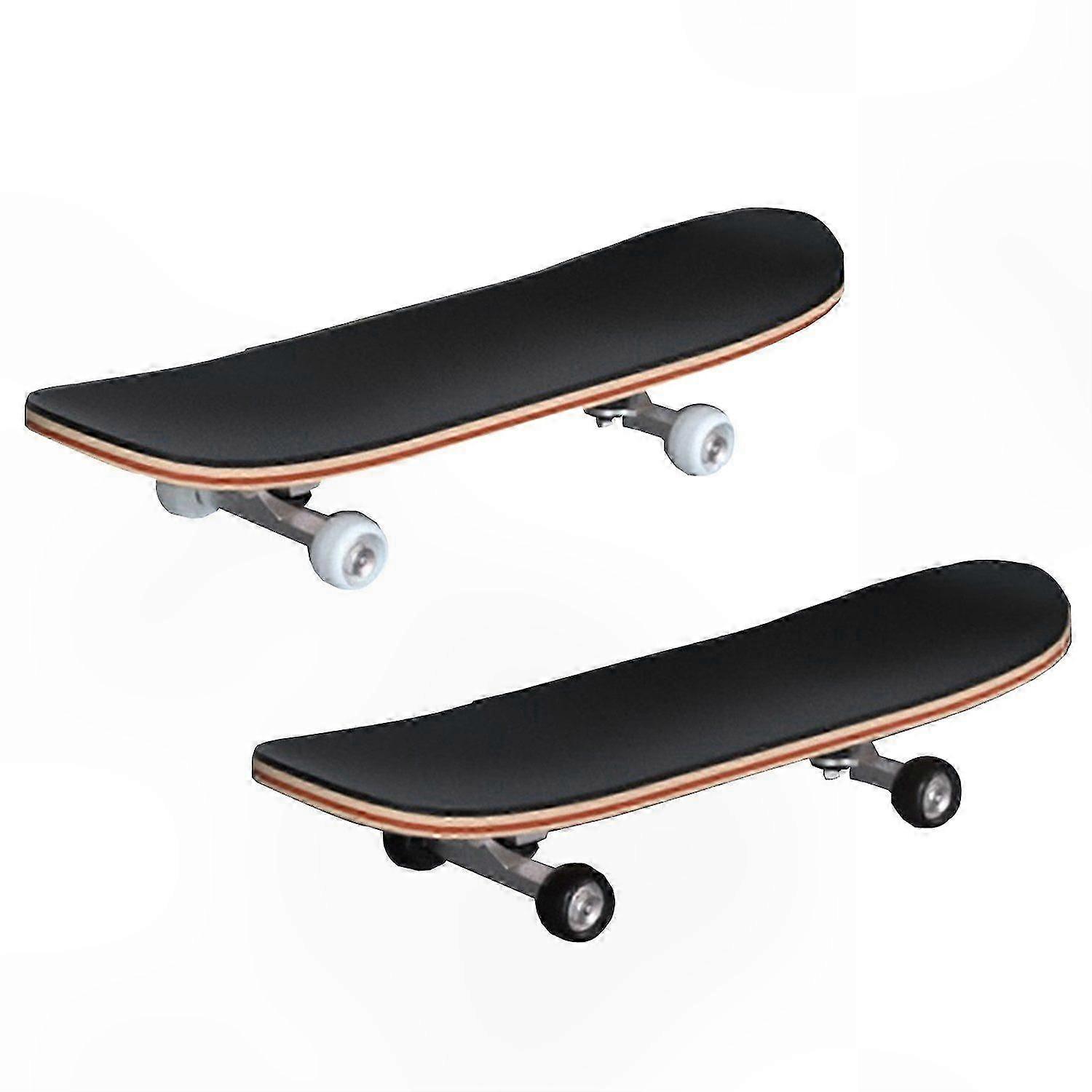 Black and White Mini Skateboard for Finger Tricks and Practice