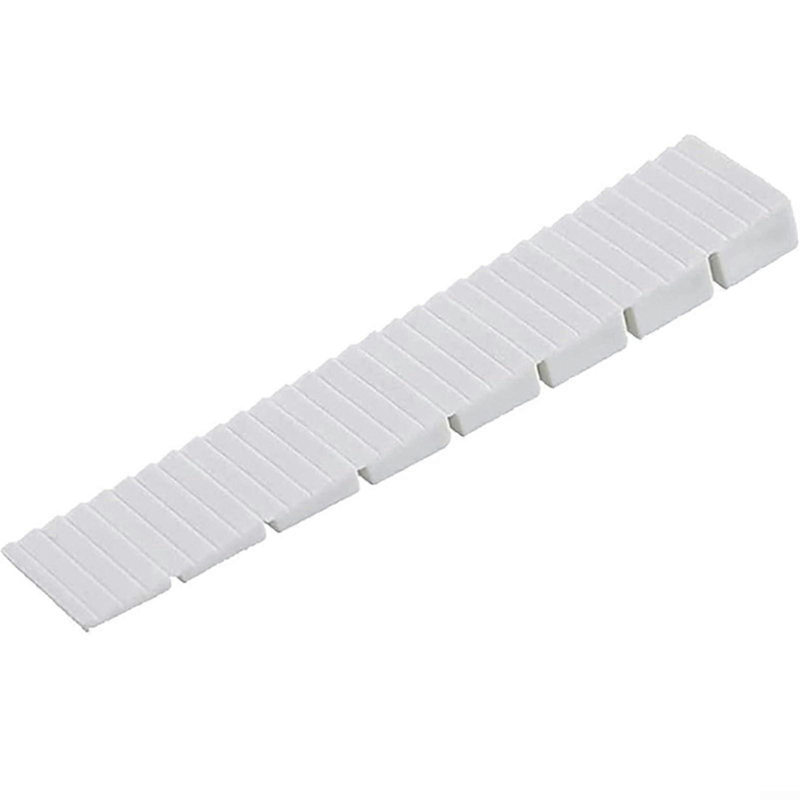 10 Pieces Composite Washers for Furniture Leveling - Heavy Duty Plastic Wedge Washers, White, 1 Inch Diameter, Adjustable Height