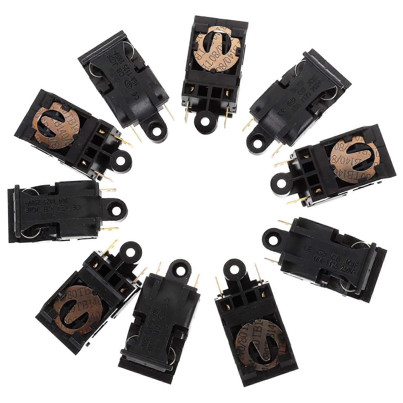 10 Pieces Electric Thermostat for Kettle Temperature Control with Automatic Shut-Off Metal Temperature Switches
