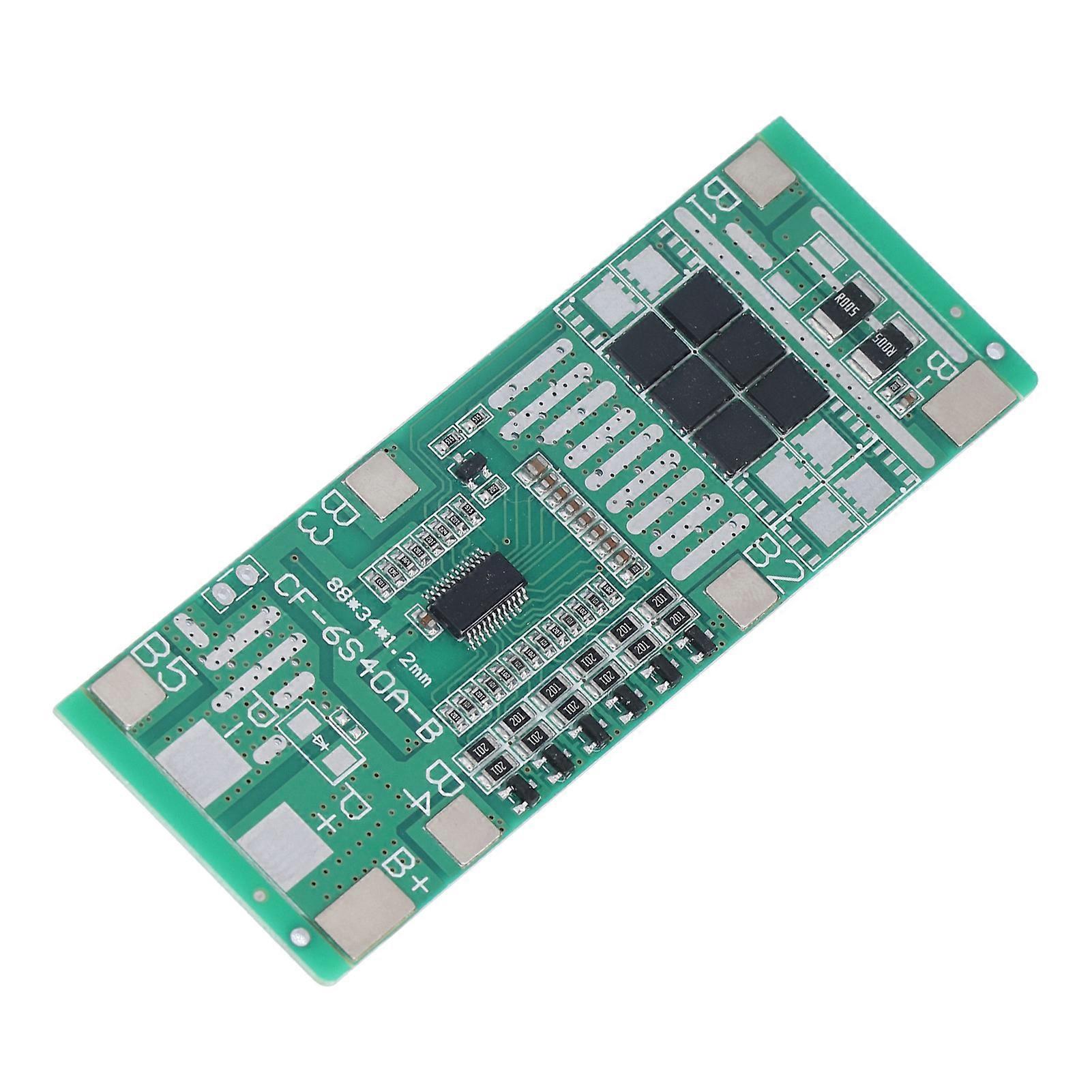6S 24V20A Lithium Battery Protection Board BMS Battery Cell Protection Board with Balance