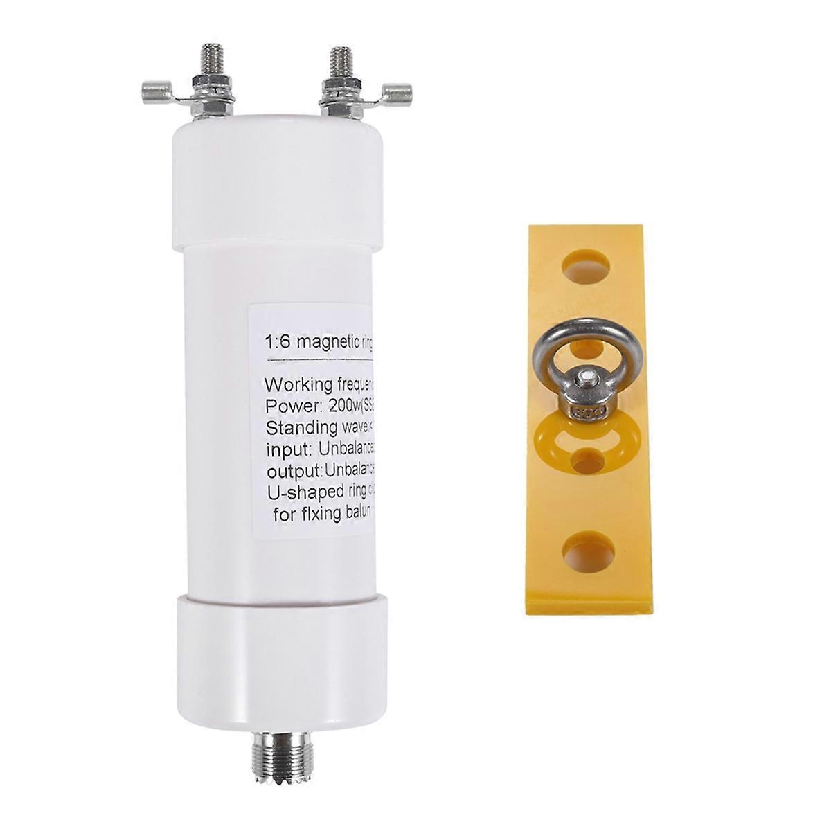 200W 1:6 Balun Antenna 1-56MHz Input 50 to Output 300 for Shortwave SSB AM FM Dipole/Windom Antenna