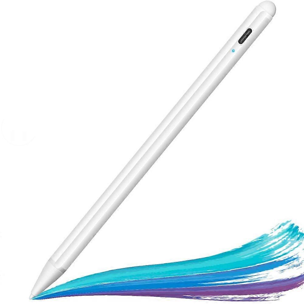 High-precision stylus pen for iPad, palm rejection function, compatible with various iPad models for drawing and taking notes.