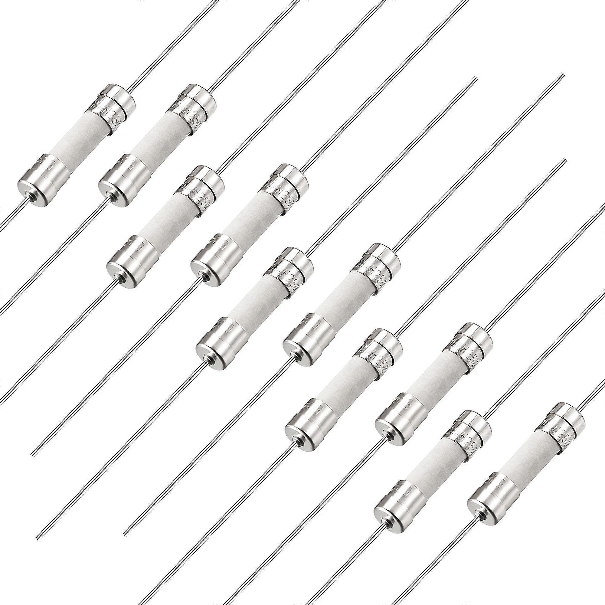 Slow Fuse Time Delay Connection Cable Ceramic Fuses 5 mm x 20 mm 250 V T15A Pack of 10