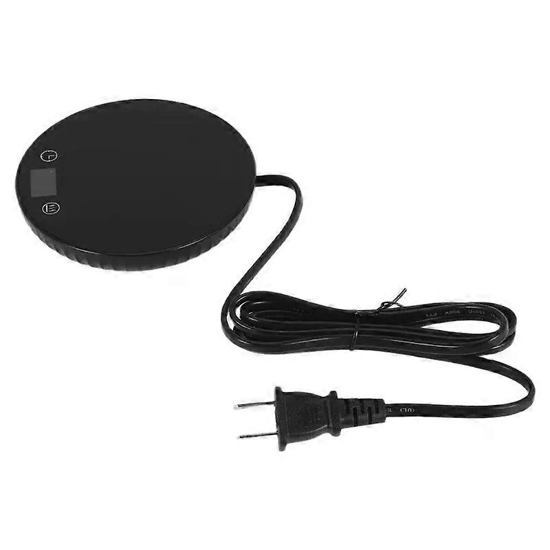 A69M-1 Pcs Coffee Mug Warmer 8H Auto Shut Off 1-12H Timer Candle Wax Warmer 2 Temp Setting 122/140 Black US Plug