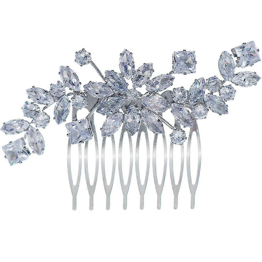 a refined and professional product description based on the title you provided:
**Elegant Rhinestone Bridal Hair Comb – Lightweight & Durable
