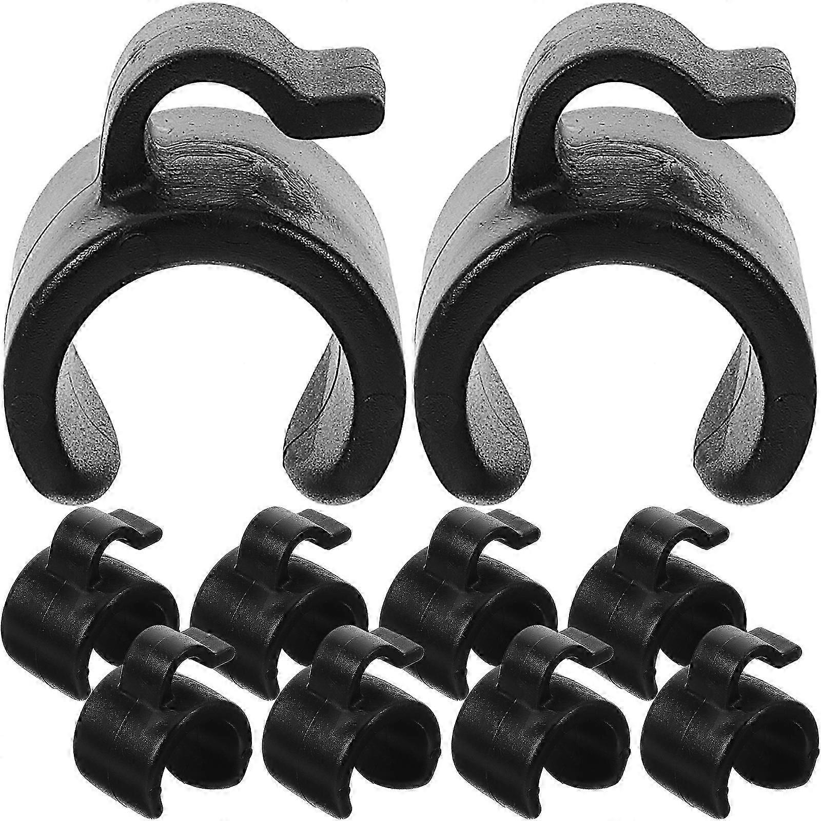 20pcs 25mm Cable Clips for Phone Stand, Mic Stand & Pole Mount - Secure Cable Holder